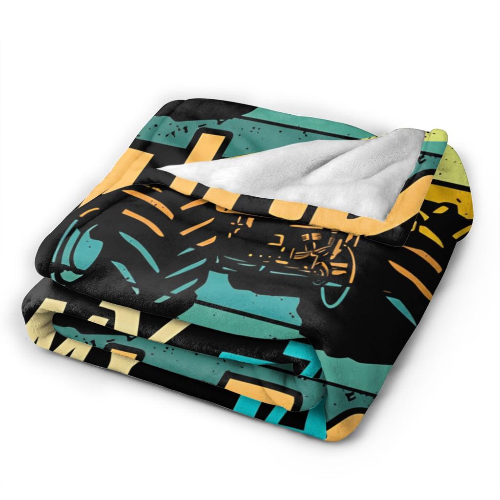 Monster Trucks Are My Jam Warm Soft Blanket  Kids Plush Bedding Throws Fluffy Home Decor Flannel Bedspread Sofa Bed Cover