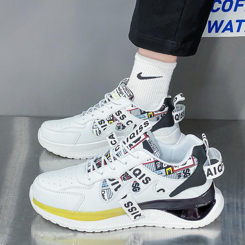 Shoes Men's Tide 2025 Spring New Breathable Couple Student Dad Shoes ins Running Sneakers Korean Men's Shoes