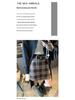 Moqie Retro Wool Plaid A-line Slimming Skirt MQ1000