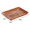 Braided Fruit Hand Woven Serving Tray Organizer Imitation Rattan Basket for Kitchen