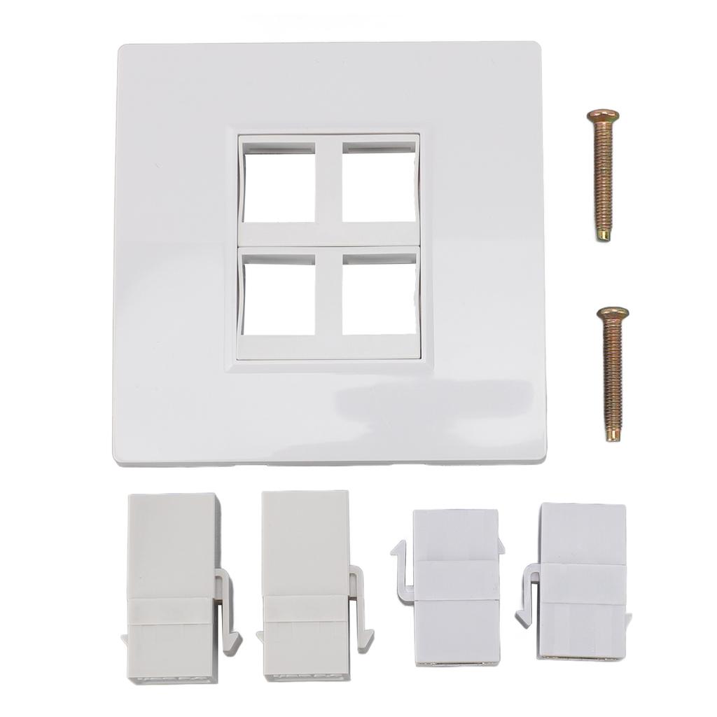 HD Multimedia Interface Ethernet Wall Plate Professional High Speed USB3.0 4K 60HZ 4 Port Wall