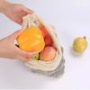 5Pcs Reusable Mesh Produce Bag Drawstring Vegetable Container Cotton Mesh Vegetable Bags  Fruit