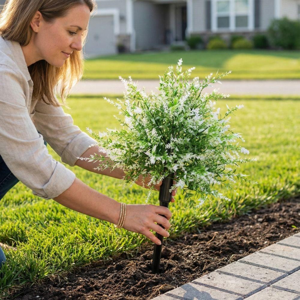 Real Touch Lavender Bonsai Stake Realistic Potted Bonsai Simulated Green Plants Wedding Ceremony