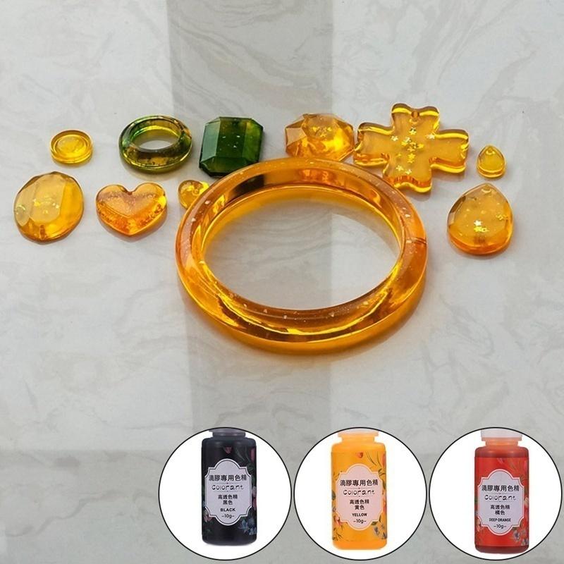 13 Bottles 10G Epoxy Uv Resin Coloring Dye Colorant Pigment Mix Color Diy Set
