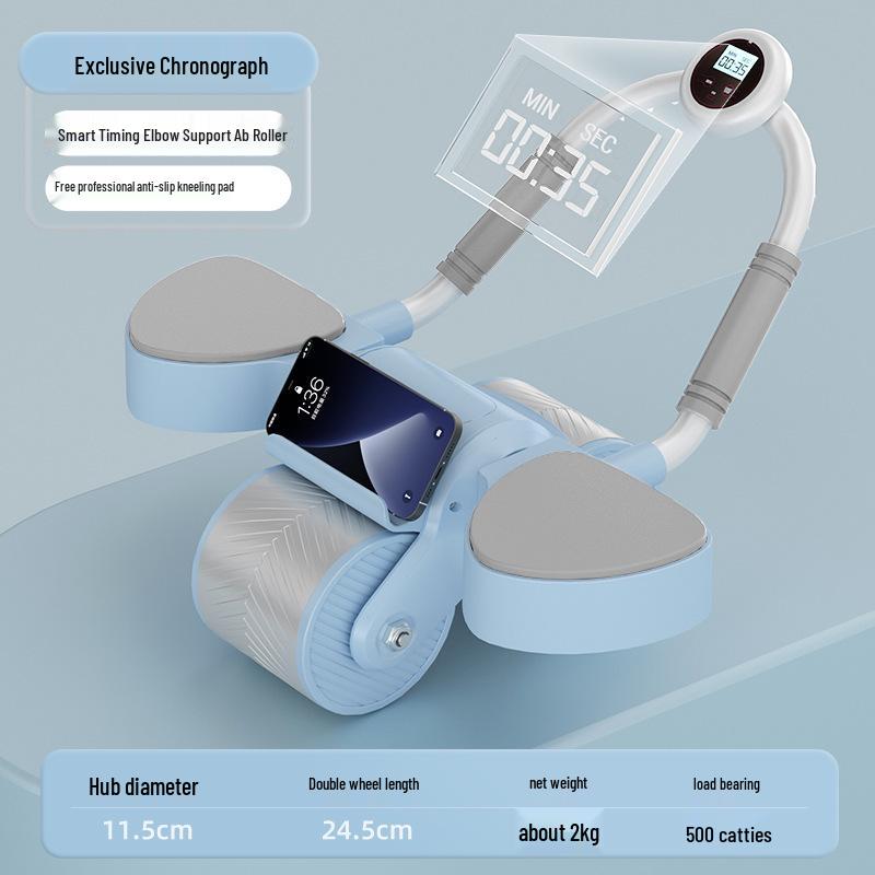 Nastavitelný Multifunkční Ab Roller s Podporou Loktů & Automatickým Návratem