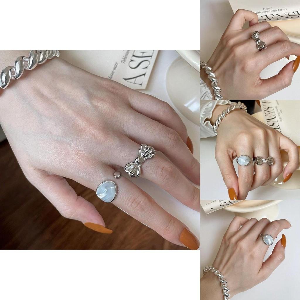 Eleganter Verstellbarer Kupfer Schmetterlingsschleifenring für Damen Perfekt für Schicken Alltag