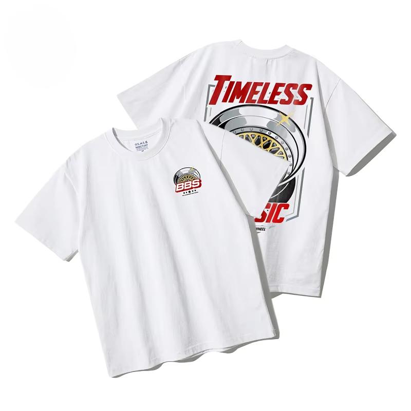 

BBS Short-sleeved Modified Car Culture Shirt Wheel Rim JDM Palace Class WHEELS Men s Pure Cotton T-shirt M