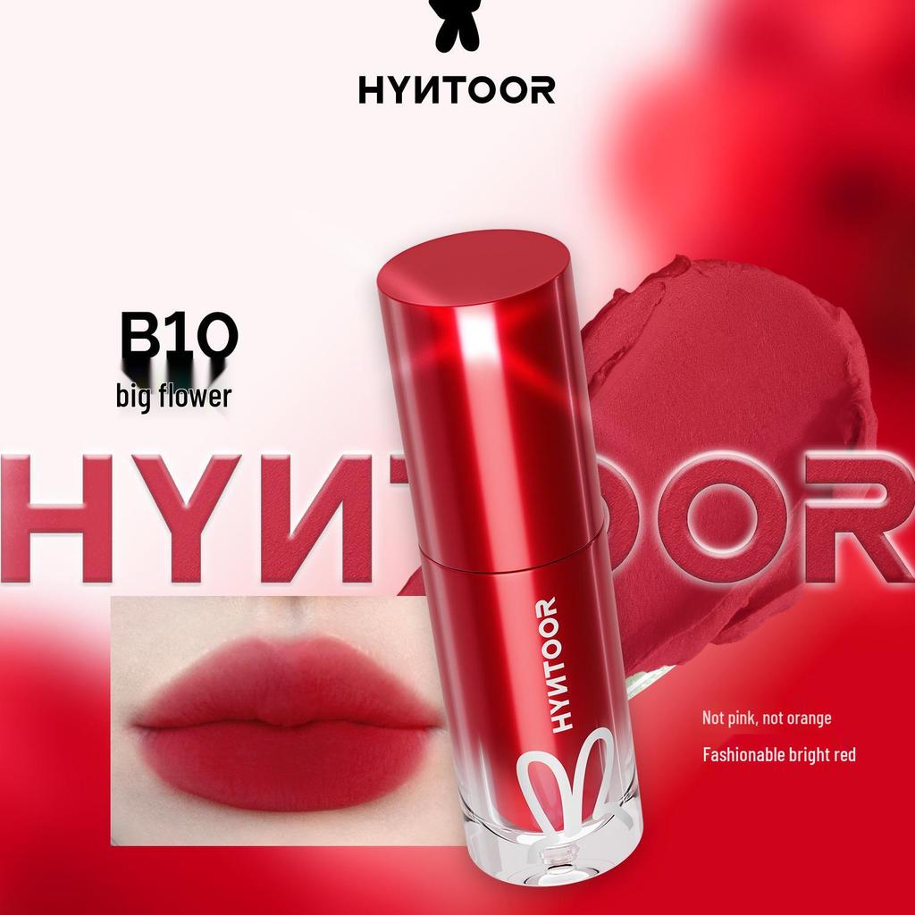 HYNTOOR Schwarzer Hase Matter Nebel Macaron Lippenstift – Studentenfreundlicher Lipgloss