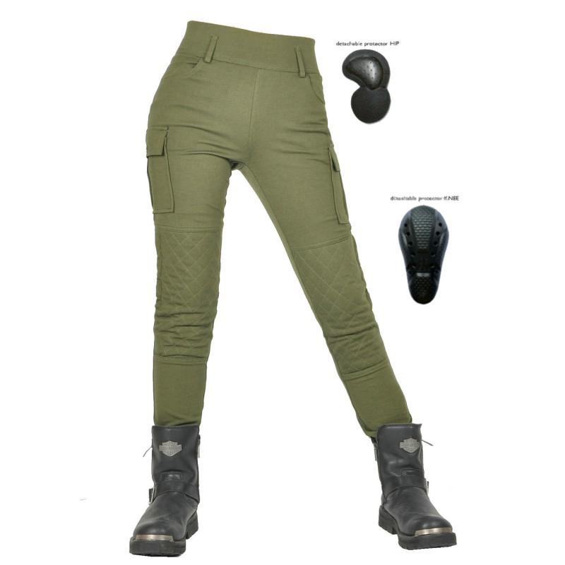 

VOLERO Motorcycle Riding Pants Female Knight Multi-bag Casual Retro Drop Resistance Tear Resistant Wear-resistant XL