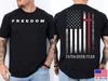 Charlie Kirk Memorial T-Shirt, USA Flag Faith Over Fear Christian Tee Unisex T-Shirt