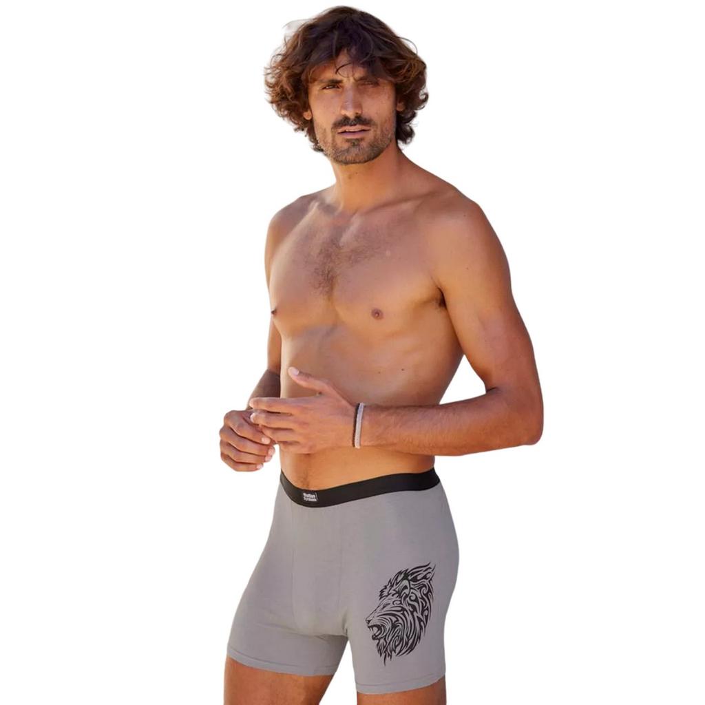 Atlas For Men Mens Lion Stretch Boxer Shorts (Pack of 3)