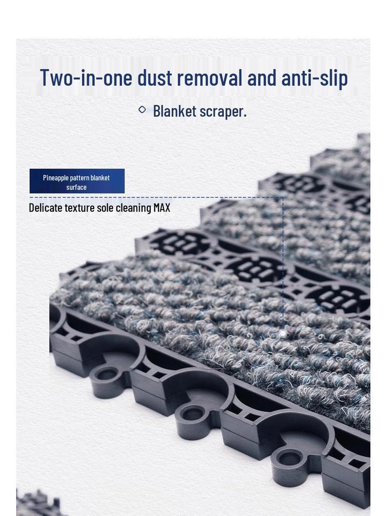 Waterproof Anti-Slip Entrance Doormat for Offices & Hotels - Dust Removal Carpet