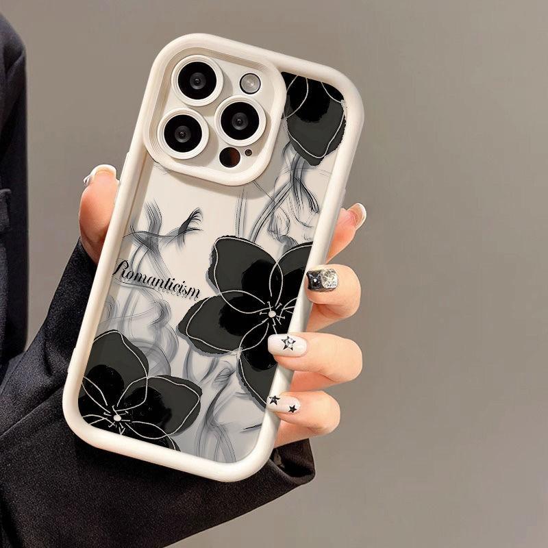 Ink wind flower for iPhone17promax mobile phone case 16 Apple 17 matte 14/15 Premium 13