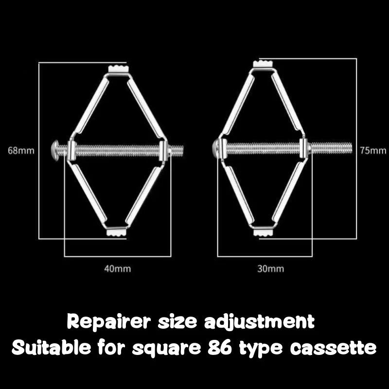 8pcs 86 Type Dark Box Repair Screw Switched Outlet Socket Old Fixed Cassette Wall Repair Replace Box Electrician Accessories