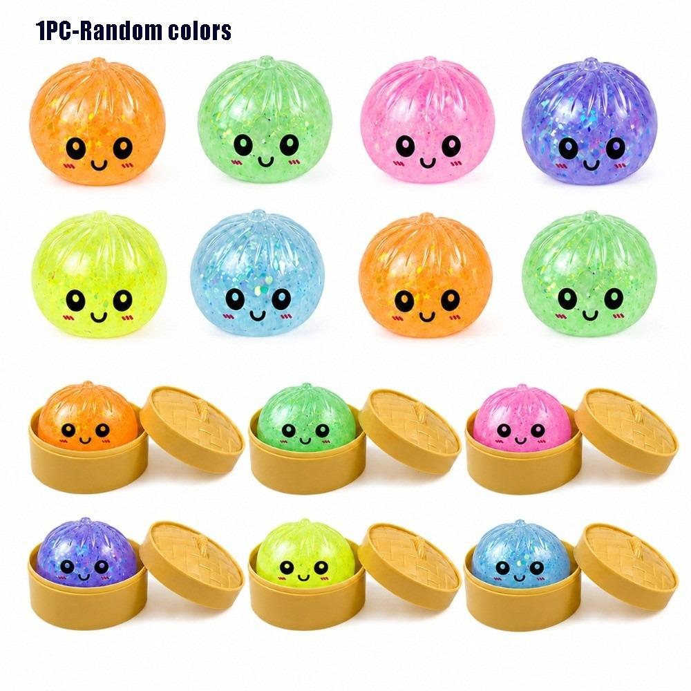 Glitter Dumplings Blind Box Squeeze Toy Stress Relief Sensory Ball For Stress Anxiety Relief