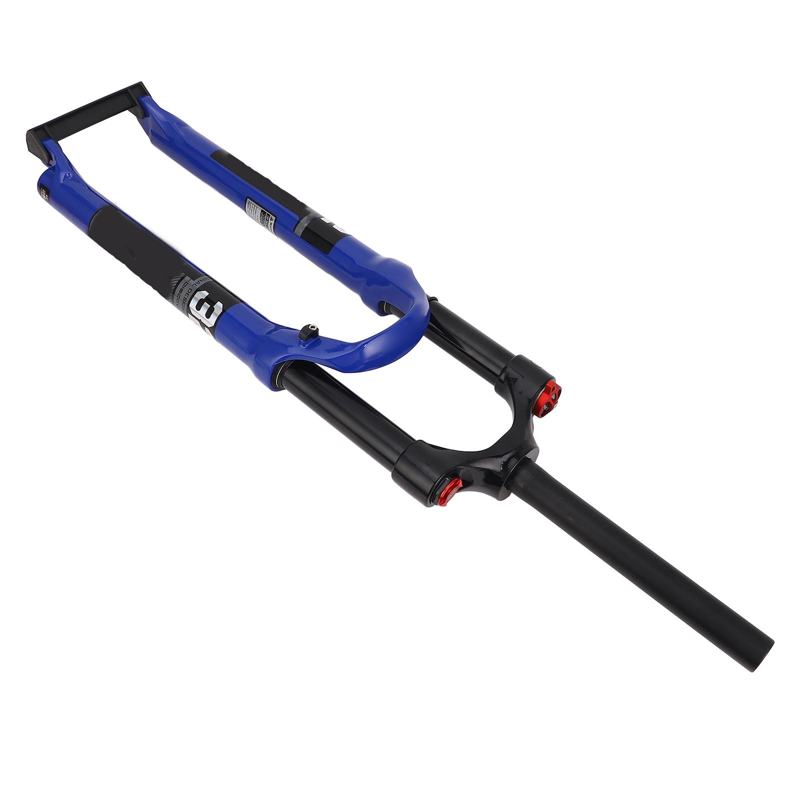 Bike Front Suspension Fork 29 Inch Magnesium Alloy Shock Absorber Air Suspension Front Fork for Mountain Bikes Blue