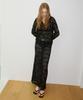 Our Mond Zigrace Layered Long Skirt_Black