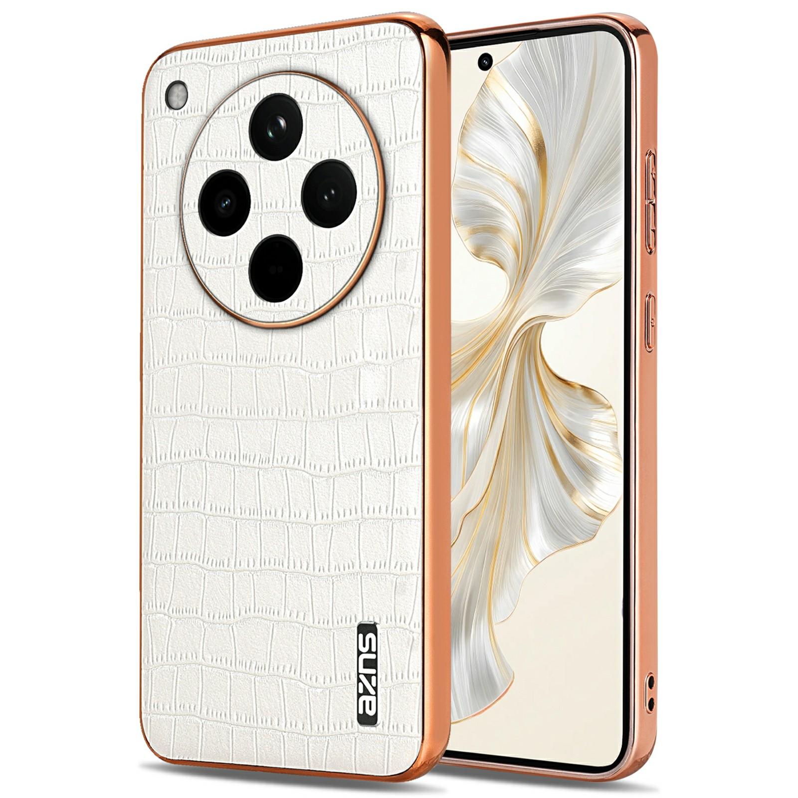 

AZNS For Oppo Find X8s+ 5G Case Electroplating Crocodile Texture PU + TPU Phone Cover E