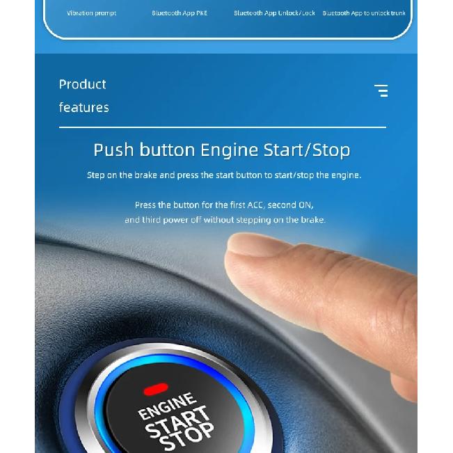 For Toyota Car Alarm Start Stop System Remote Start Engine Ignition Kit Keyless Entry Accessories Yaris Corolla Rav4 Hilux Auris
