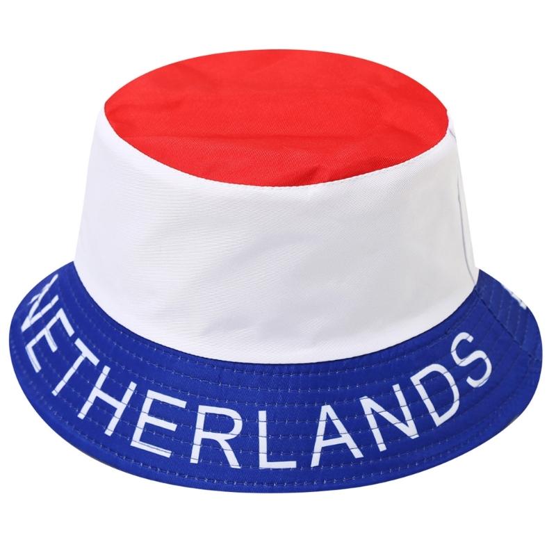 Comfortable Breathable Polyester Fisherman Hat Flag Print Fisherman Hat Suitable for Sport Fans and Outdoor Event