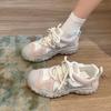 Fashion High Quality Women Sports Jogging Shoes Autumn Round-toe Soft Bottom Women Casual Flat Shoes 2025 Low-top Leather Sneakers Tenis
