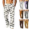 Herren Lockere Weite Beine Cargo Jogginghose mit Taschen Halloween Print für Lässige Outdoor-Kleidung