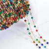 2Meters 1Meter Stainless Steel Thin Chain Colorful Crystal Beaded Chains for DIY Necklace Bracelet Cloth Chain Jewelry Findings