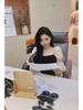 French Chic Puff Sleeve Little Black Dress - Elegant Slimming Style for Women