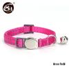 Reflective Nylon Cat Collar with Engraved Metal Buckle