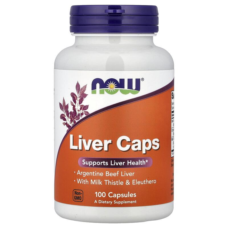 Liver Caps With Milk Thistle & Eleuthero, 100 Capsules