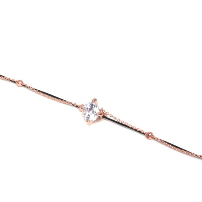 

glammuse [anklet series]NO.11 White silver