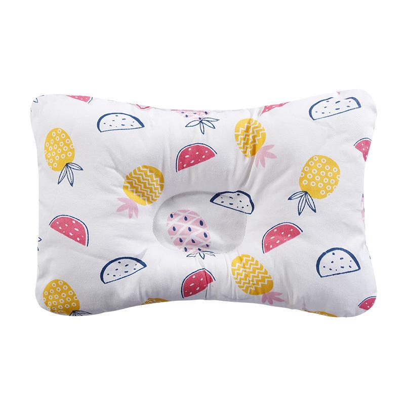 100% Cotton Baby Pillow Baby Pillow Baby Sleep Correction Pillow Fashion Cartoon Pillow Anti-headrest Breathable Four Seasons Pillow