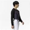 Mizuno Practice Graphic Undershirt Long Size Black Undershirt, Fleece-Lined (Low Neck, Sleeve), M,