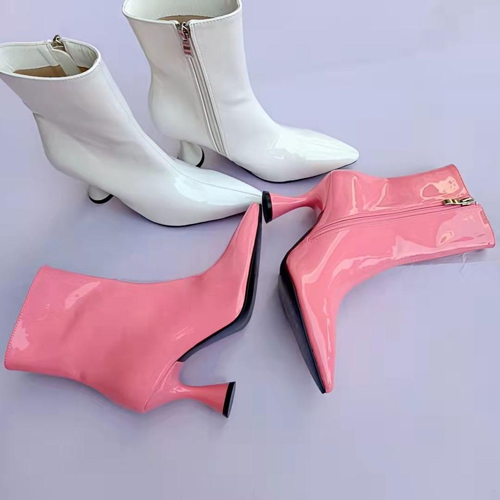 Moda Puntiagudo Charol Caramelo Color sólido Botas largas Tacón delgado  Botas de mujer comprar a buen precio — entrega gratuita, reseñas reales con  fotos — Joom