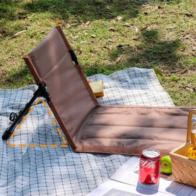 Outdoor Lounge Chair,Beach Garden Lazy Chair Backrest Cushion,Lounge Chair Camping Picnic Travel Folding Back Chair