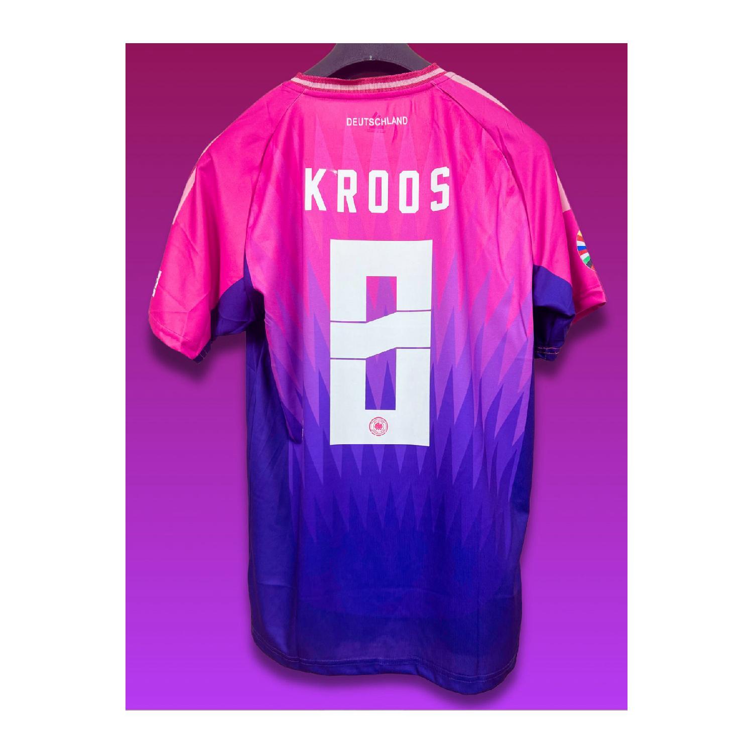 

Germany Euro 2024 Toni Kross Pink Adult Football Jersey S чистый