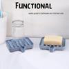 Soap Saver Soap Dish Self Draining Soap Holder for Bathroom,Kitchen 2 Pack(Blue)