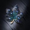 1/3Pcs Maple Leaf Brooch Colored Rhinestone Enamel Thanksgiving Brooch Festive Autumn Inspired Design Lapel Badge