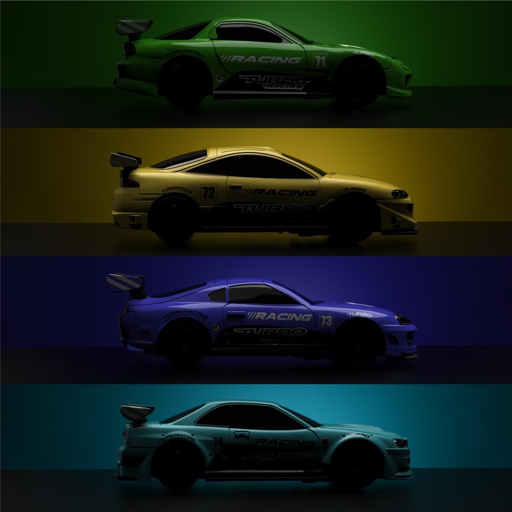 NEW TURBO RACING C71/C72/C73/C74 2026 New Year Limited Edition Set 1/76 RC Miniature RTR Remote Control Car Adult Children's