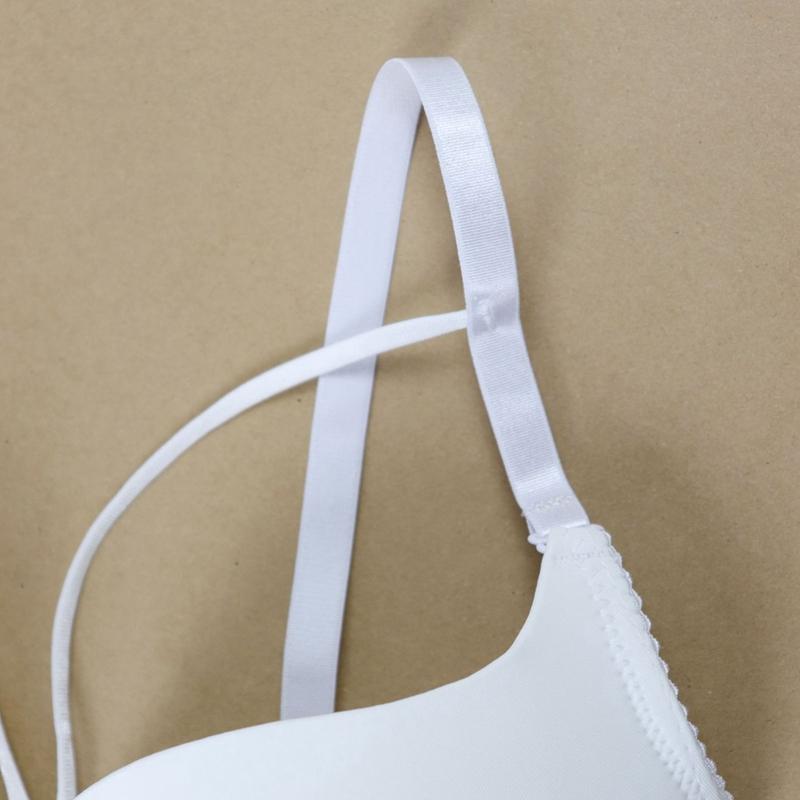 Women Small Size Push Up Bra Sexy Bow Comfortable Brassiere with Wire Bras 75B-90B 80C-95C - 7006