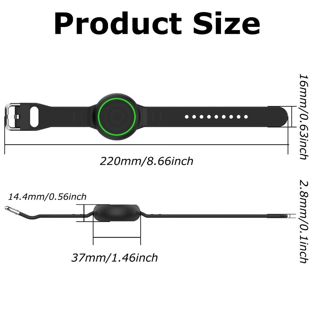 Weiches Silikon Unisex Armband Wasserdicht Anti-verloren Tracker Halter Riemen Verstellbares Gehäuse Armband für AirTag Tracker Zubehör