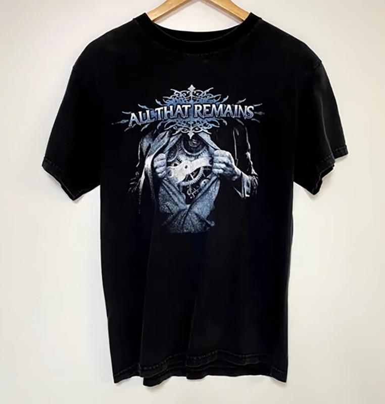 Vtg All That Remains Band Black Cotton T-shirt S-5XL S