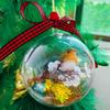 Nature's Birds Ball Ornament 3D Animal Clear Plastic Ball Decoration Christmas Tree Memorial Gift for Bird Lovers