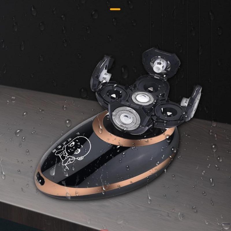 Электробритва для мужчин USB перезаряжаемый триммер для лысой головы чёрный — фото 7