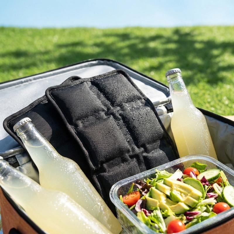 4Pcs Lunch Box Ice Pack Space Saving Leakproof Cold Gel Bag For Lunch Box And Coolers With Long Terms Cooling Effect
