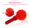 31CM LED Safety Induction Roadblock: Red Plum Blossom Traffic Warning Light.
