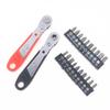 Black Red Mini Socket Wrench Ratchet Fast Ratchet Wrench Multi-functional Ratchet Screwdriver DIY Repair Hand Tools