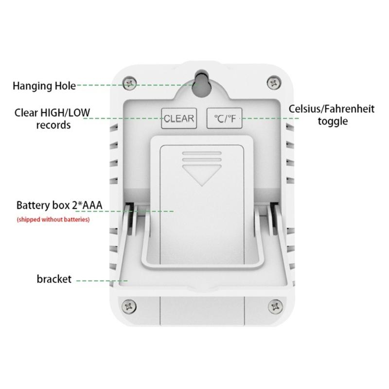 High Precisions Indoor Thermometers Hygrometer Fast Responses Double Display Humidity Temperature Monitor Easy Read