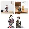 Japanese Kimono Doll Wooden Toy Table Statuette Craft Miniature Kimono Geisha Figurine for Shop Home Decorative Cabinet Indoor