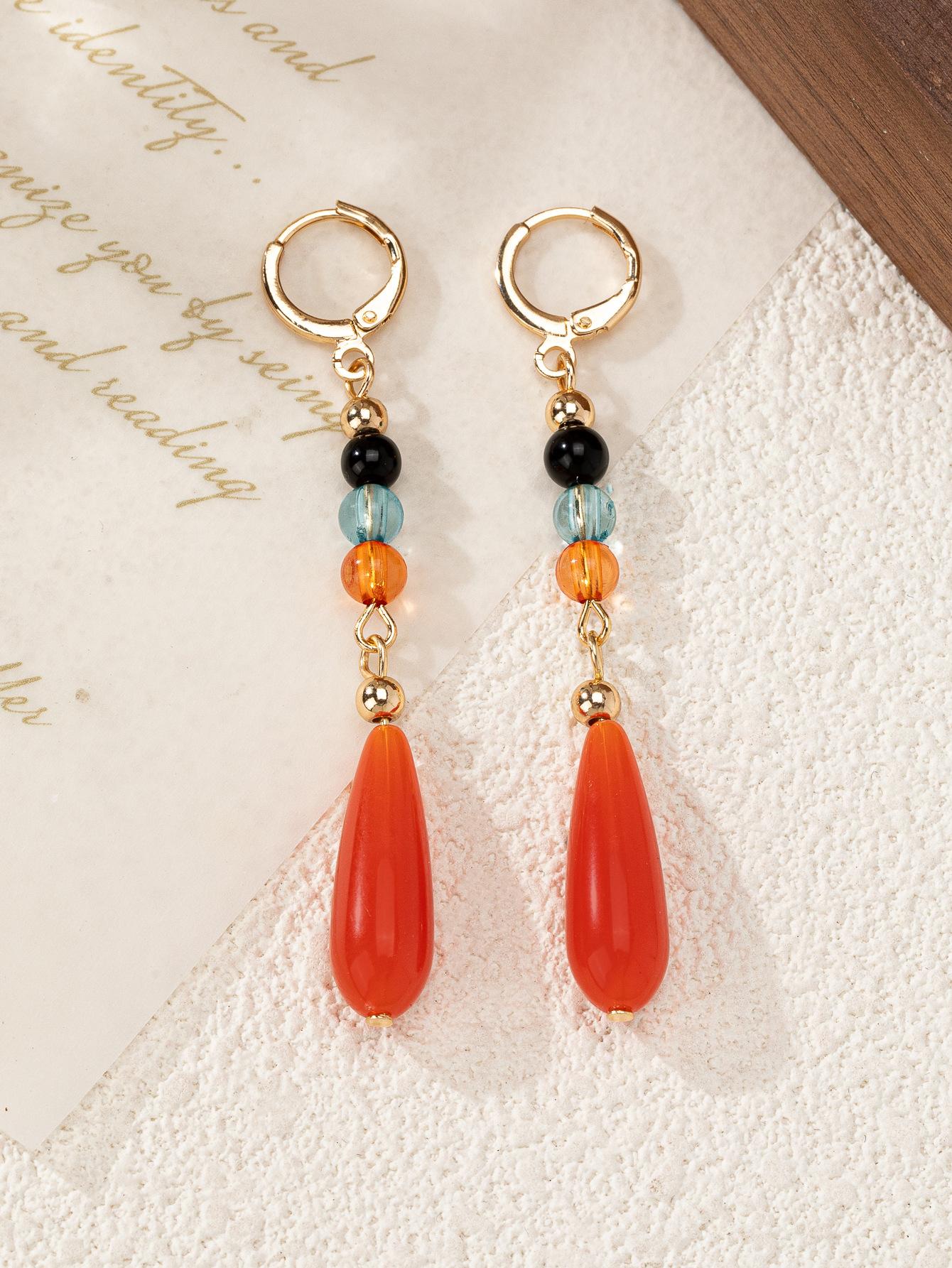 Модные серьги в китайском национальном стиле модные длинные серьги